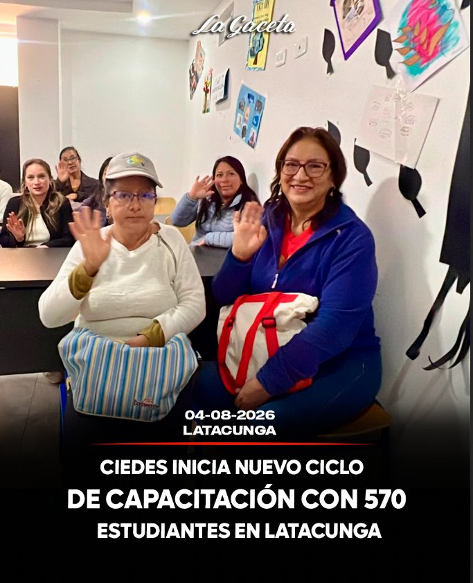 CIEDES inicia nuevo ciclo de capacitación con 570 estudiantes en Latacunga