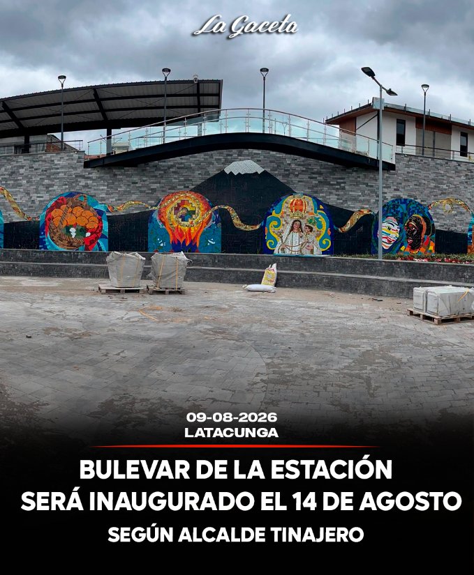 Bulevar de La Estación será inaugurado este 14 de agosto según el alcalde