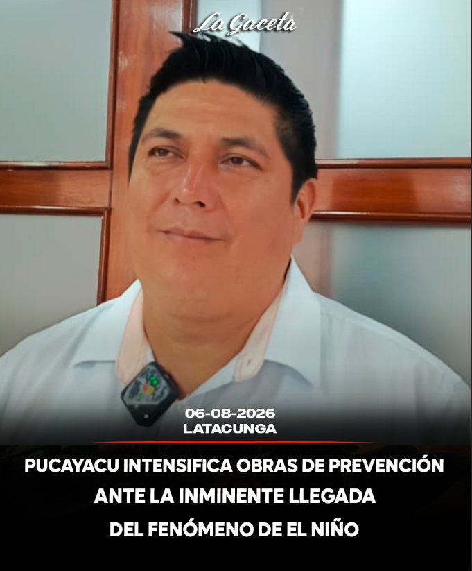 Pucayacu intensifica obras de prevención ante la inminente llegada del fenómeno de El Niño
