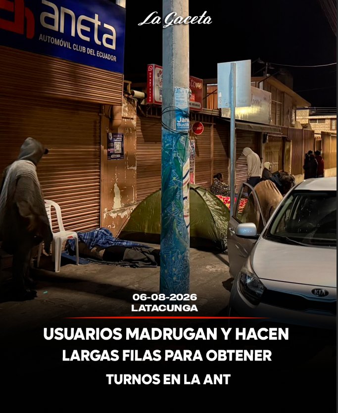 Usuarios madrugan y hacen largas filas para obtener turnos en la ANT