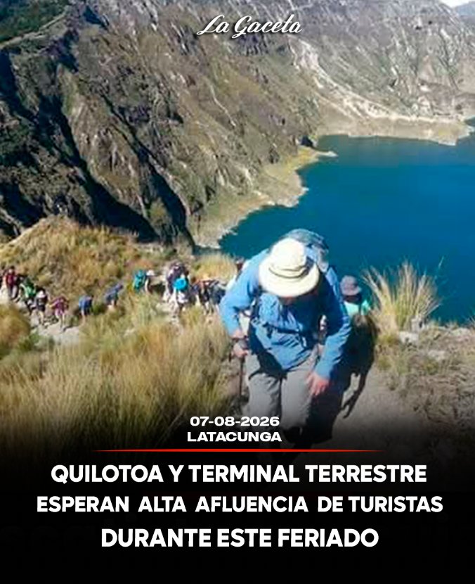Quilotoa y terminal terrestre esperan alta afluencia de turistas durante el feriado