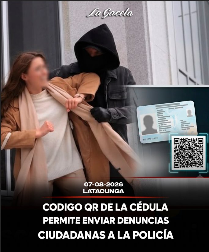 Código QR de la cédula permite enviar denuncias ciudadanas a la Policía