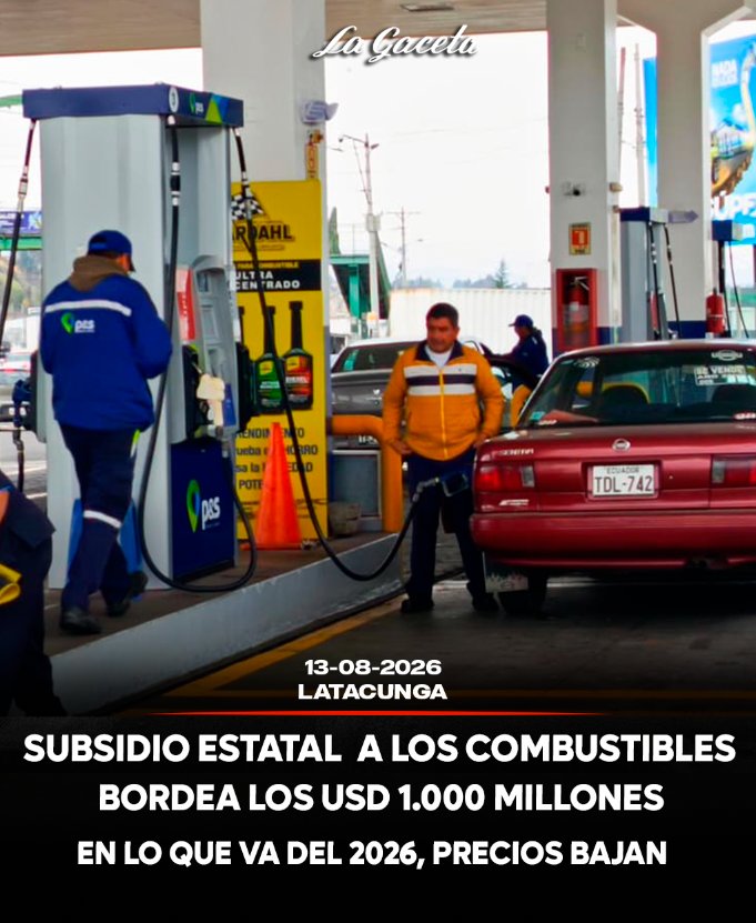 Subsidio estatal a los combustibles bordea los USD 1.000 millones en lo que va de 2026,  desde este mes bajan los precios 