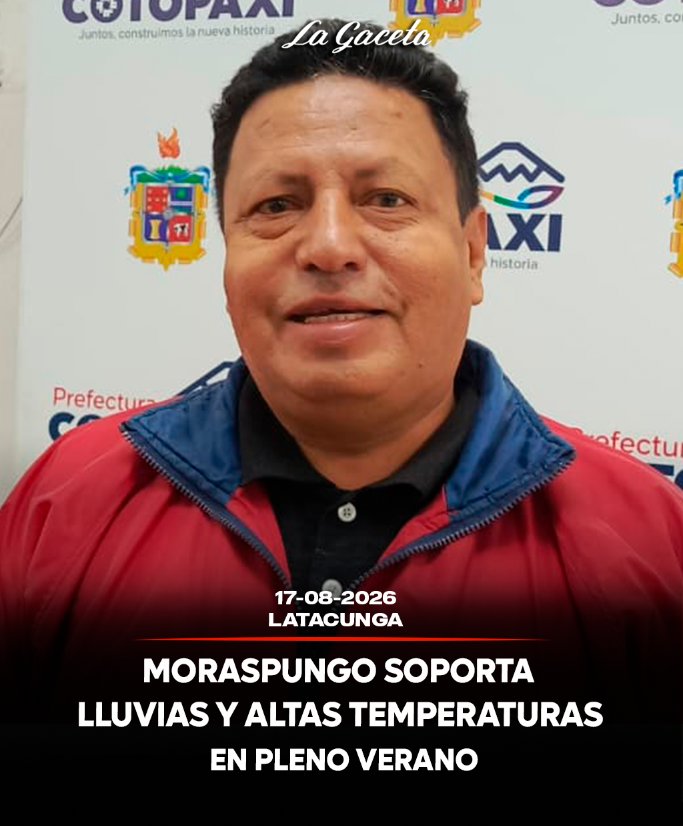 Moraspungo soporta lluvias y altas temperaturas en pleno verano