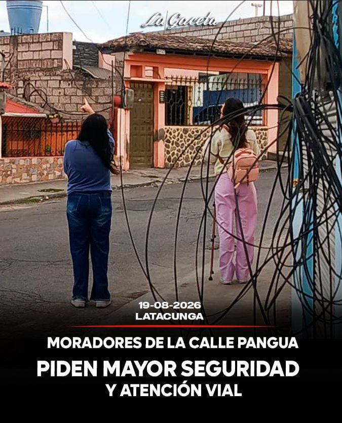 Moradores de la calle Pangua piden mayor seguridad y atención vial