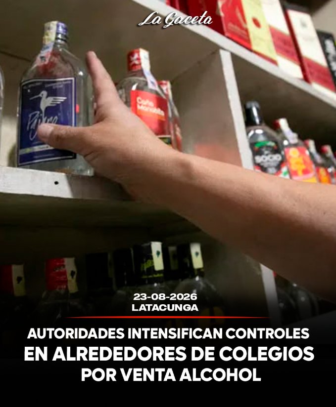 Autoridades intensificarán controles en alrededores de colegios por venta de alcohol