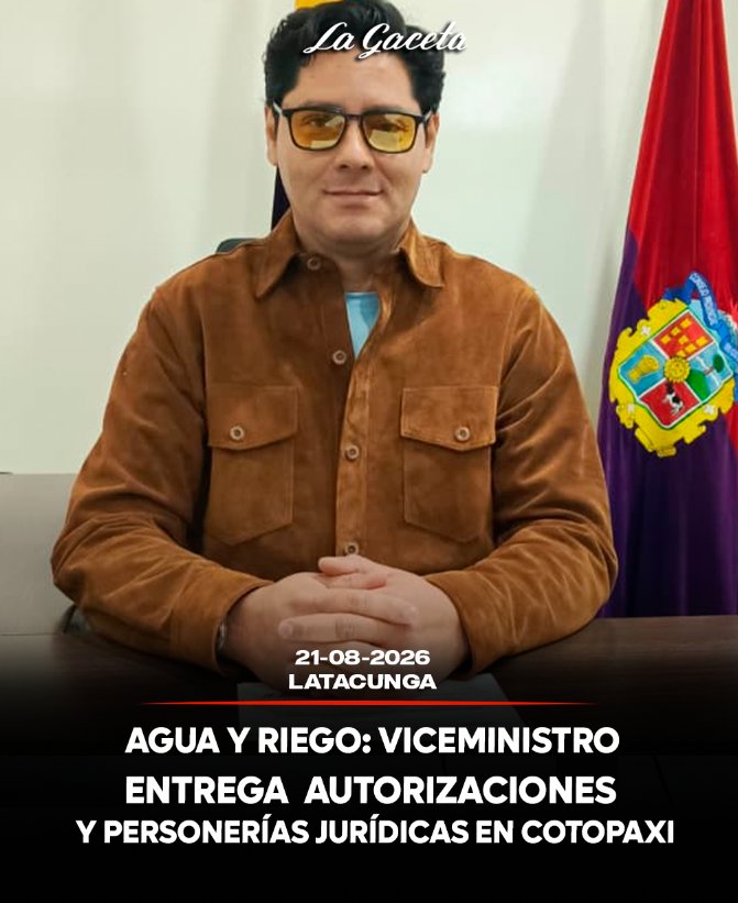 Viceministerio entrega autorizaciones y personerías jurídicas en Cotopaxi