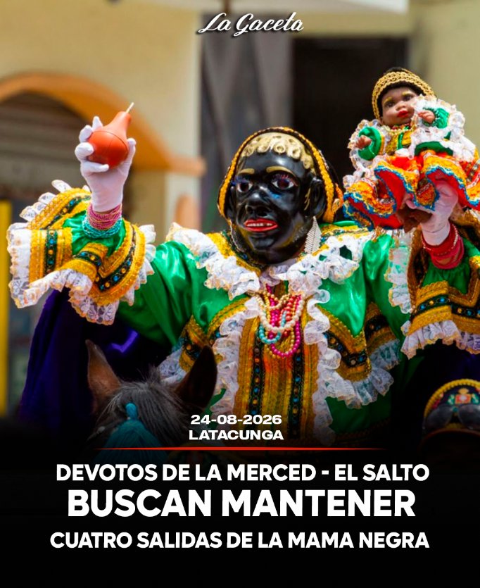 Devotos de La Merced – El Salto buscan mantener cuatro salidas de la Mama Negra