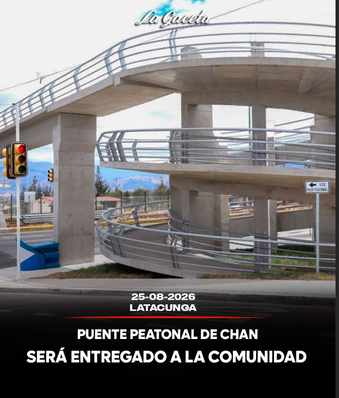 Puente peatonal de Chan será entregado hoy a la comunidad