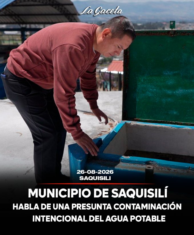 Municipio de Saquisilí habla de una presunta contaminación intencional del agua potable