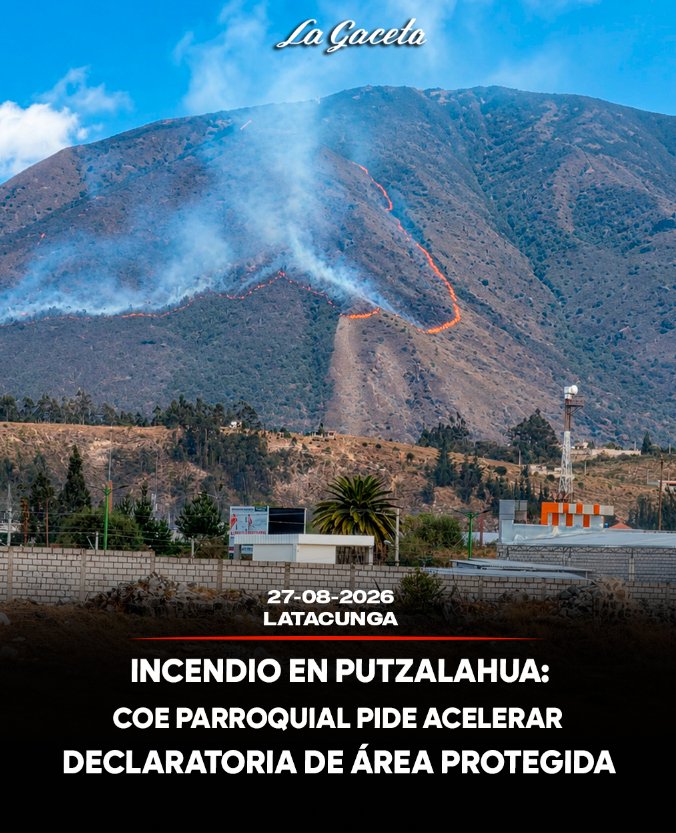 Incendio en Putzalahua: COE parroquial pide acelerar declaratoria de área protegida