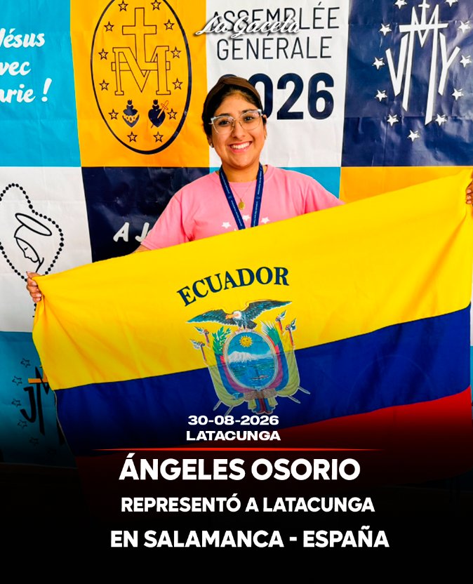 Ángeles Osorio representó a Latacunga en Salamanca, España