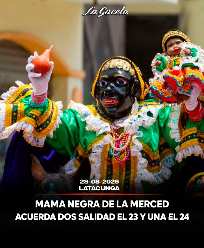 Mama Negra de La Merced acuerda dos salidas el 23 y una el 24