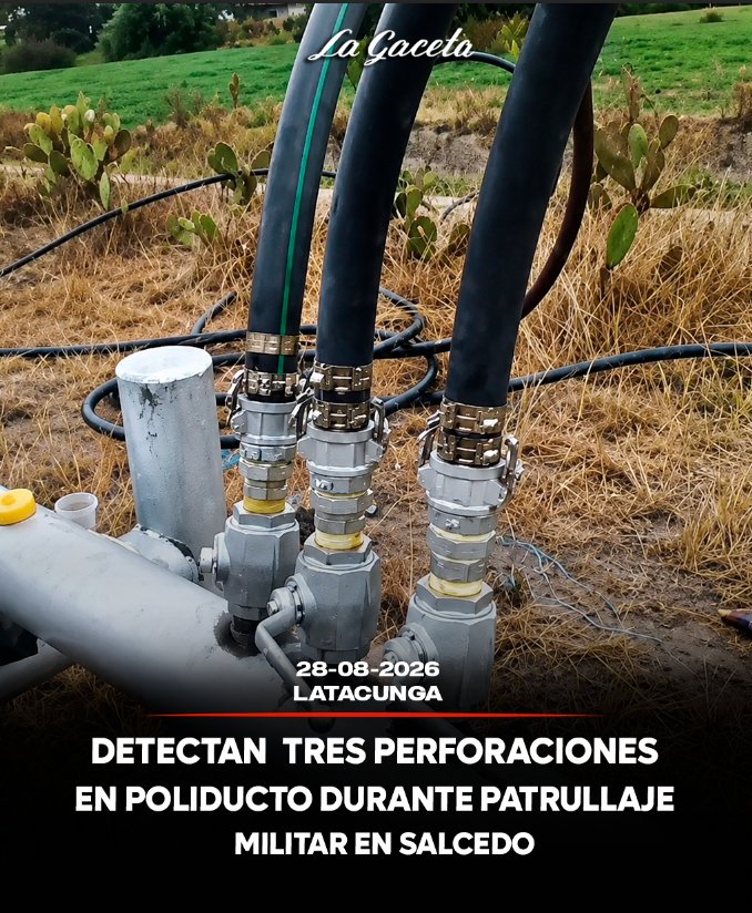 Detectan tres perforaciones en poliducto durante patrullaje militar en Salcedo