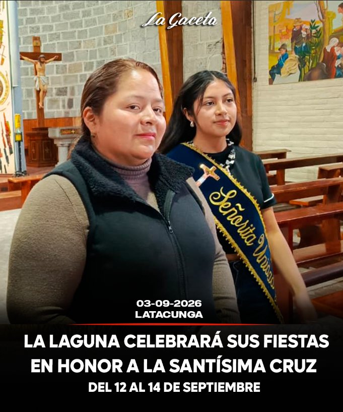 La Laguna celebrará sus fiestas en honor a la Santísima Cruz del 12 al 14 de septiembre