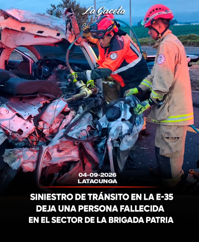 Siniestro de tránsito en la E-35 deja una persona fallecida en el sector de la Brigada Patria