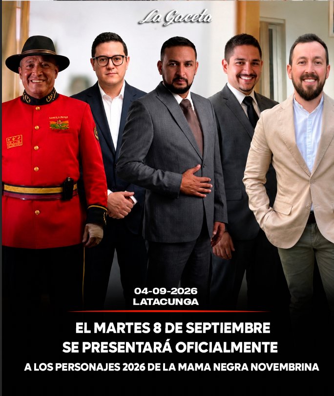 El martes 8 de septiembre se presentarán oficialmente los personajes de la Mama Negra novembrina
