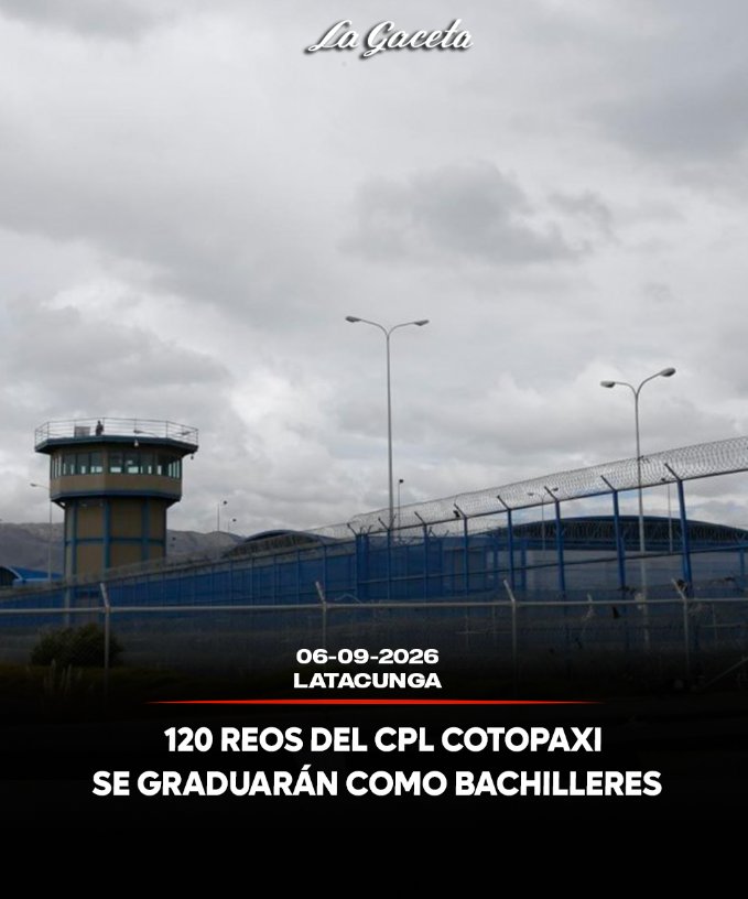 120 reos de CPL Cotopaxi se graduarán como bachilleres