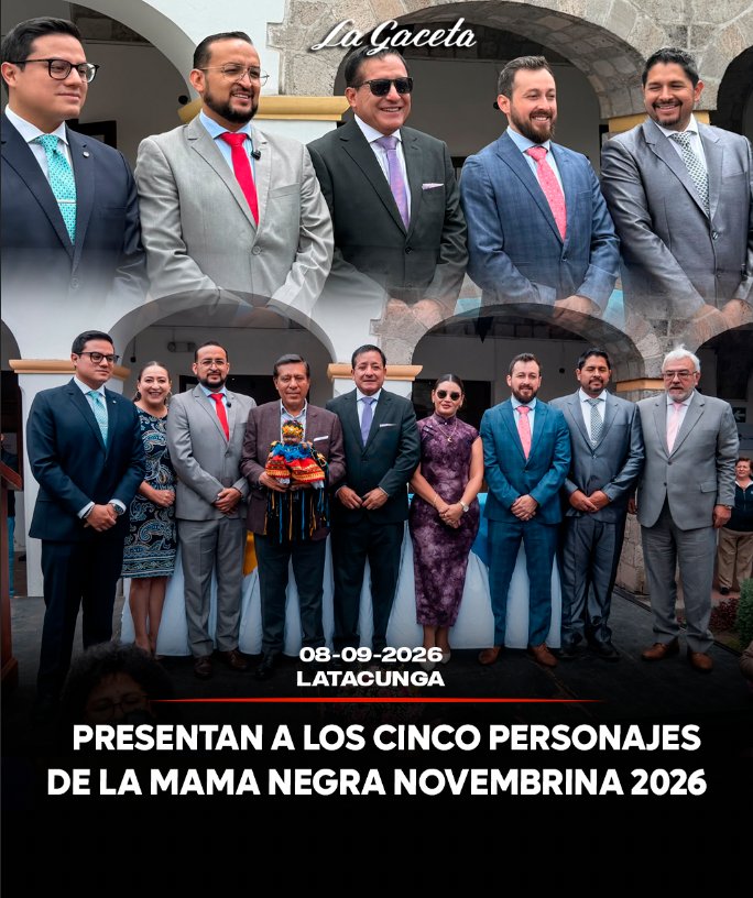 Presentan a los cinco personajes de la Mama Negra 2026