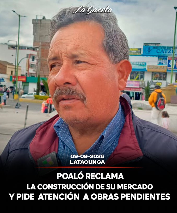 Poaló reclama la construcción de su mercado y pide atención a obras pendientes