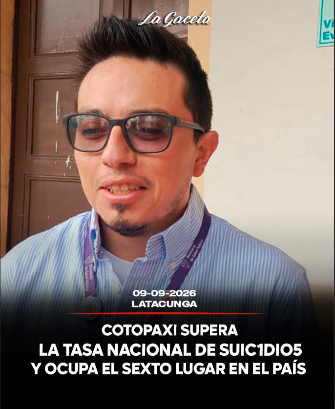 Cotopaxi supera la tasa nacional de suicidios y ocupa el sexto lugar en el país
