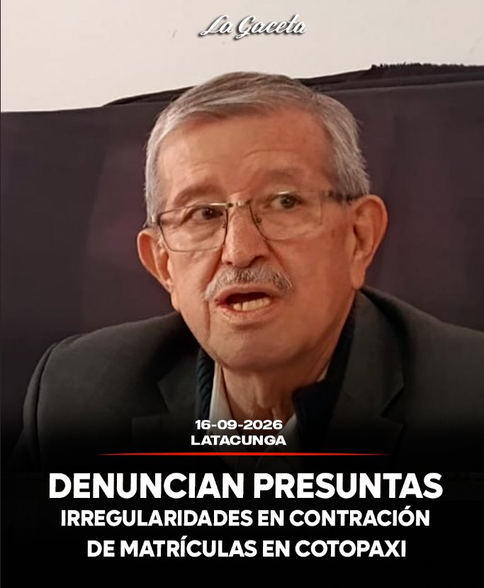 Denuncian presuntas irregularidades en contratación de matrículas en Cotopaxi