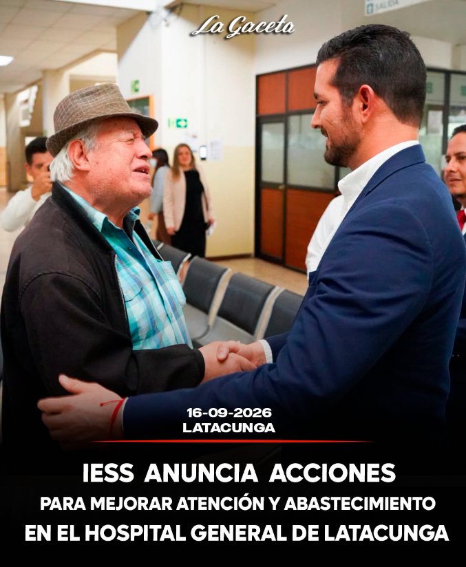 IESS anuncia acciones para mejorar atención y abastecimiento en el Hospital General Latacunga