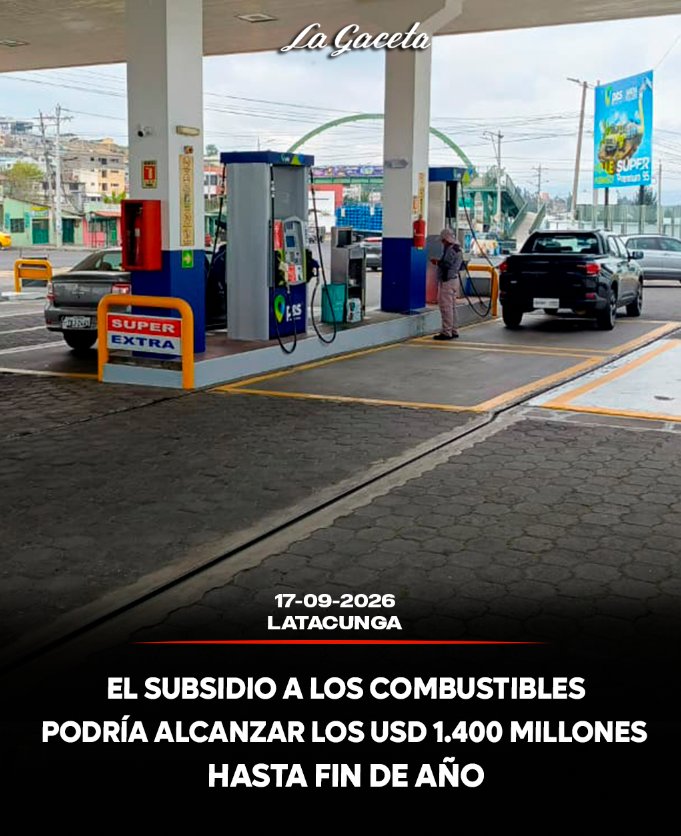 El subsidio a los combustibles podría alcanzar los USD 1.400 millones hasta fin de año
