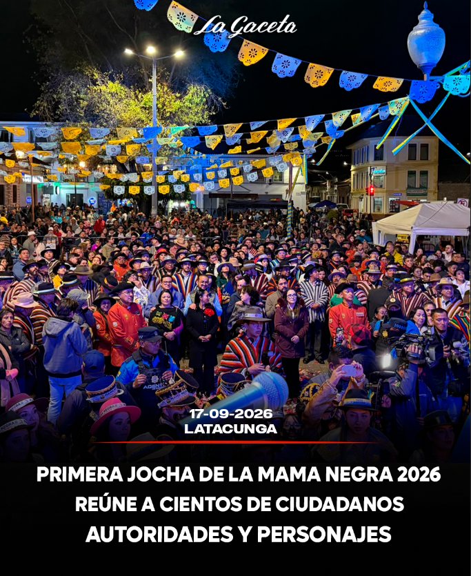 Primera jocha de la Mama Negra 2026 reúne a cientos de ciudadanos, autoridades y personajes