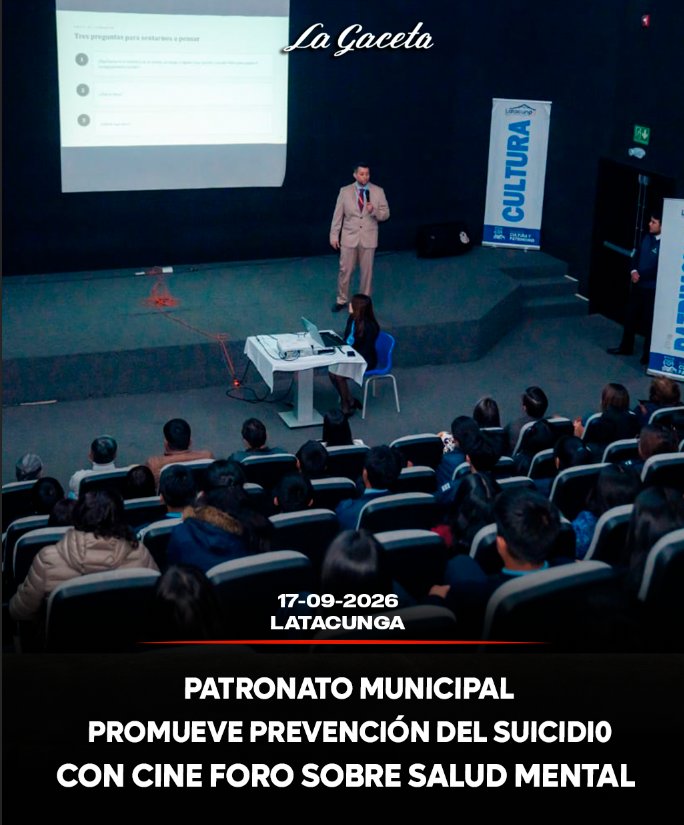 Patronato Municipal promueve prevención del suicidio con cine foro sobre salud mental