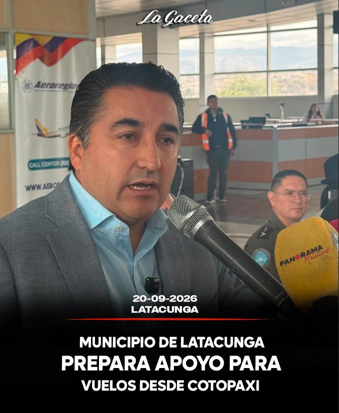 Municipio de Latacunga prepara apoyo para impulsar vuelos desde Cotopaxi
