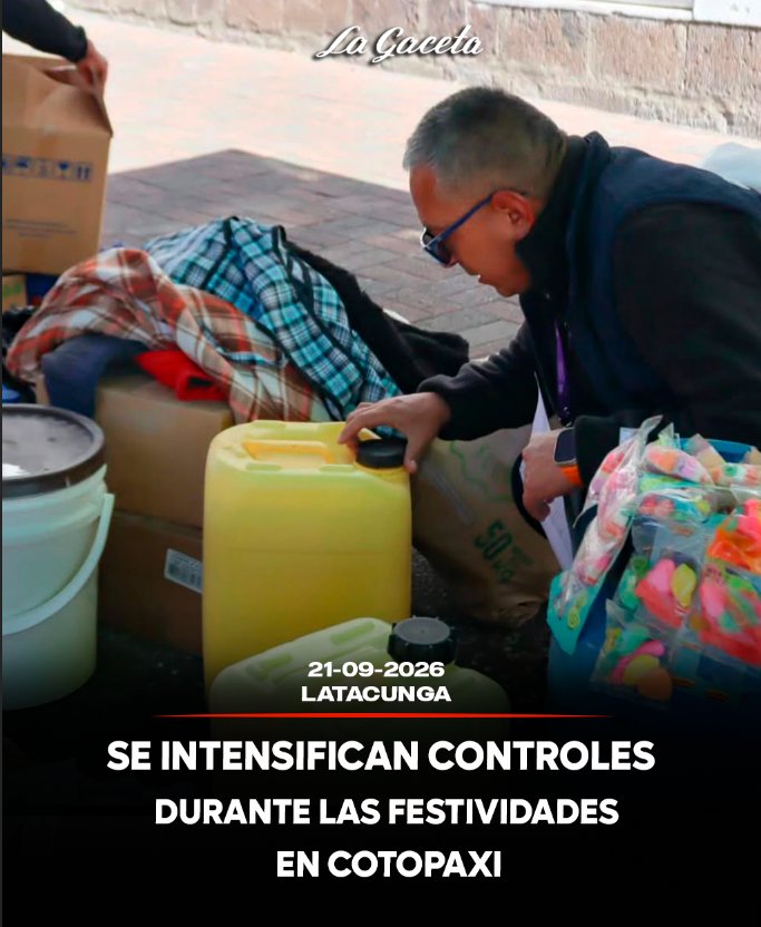 Se intensifican controles durante las festividades en Cotopaxi