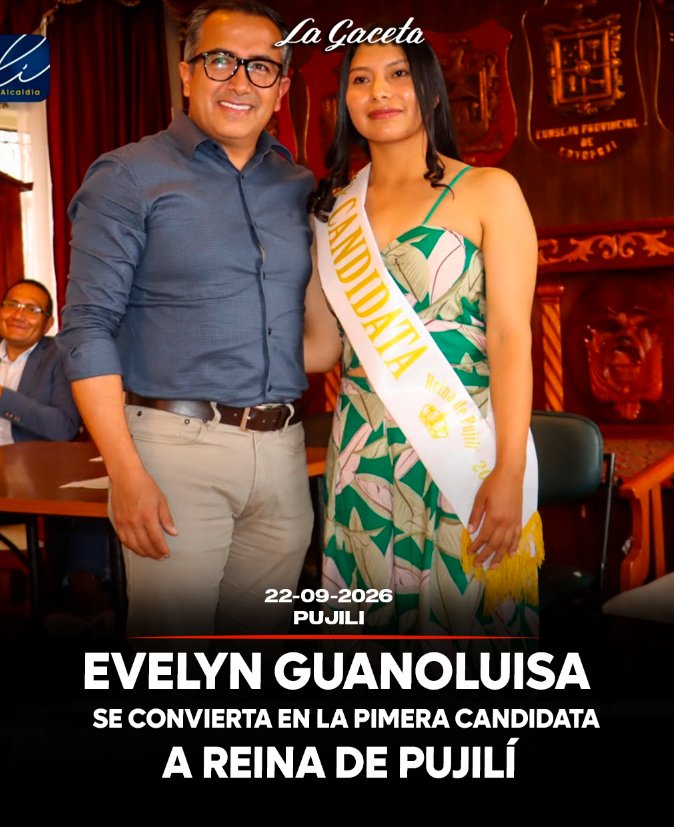 Evelyn Guanoluisa se convierte en la primera candidata a Reina de Pujilí