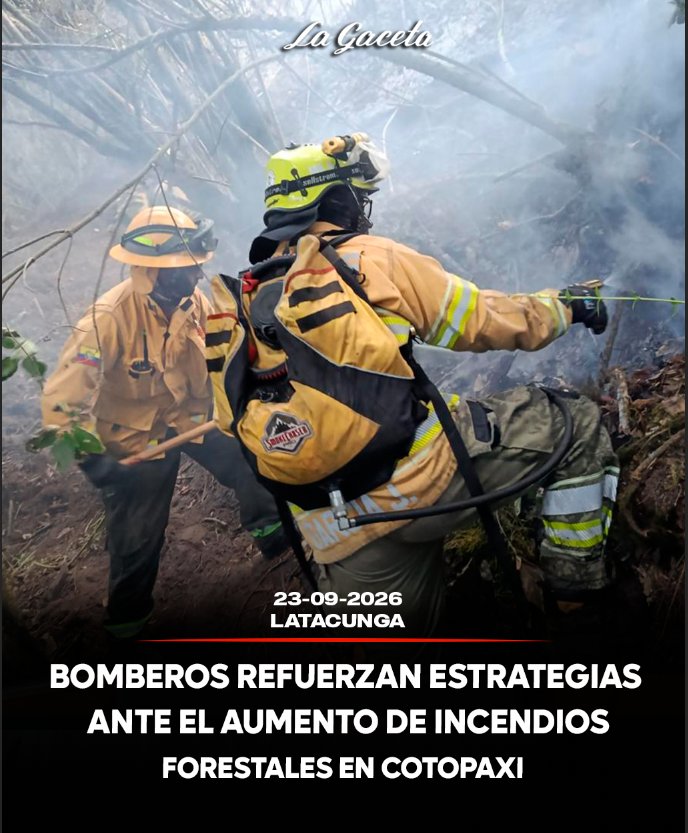 Bomberos refuerzan estrategias ante el aumento de incendios forestales en Cotopaxi