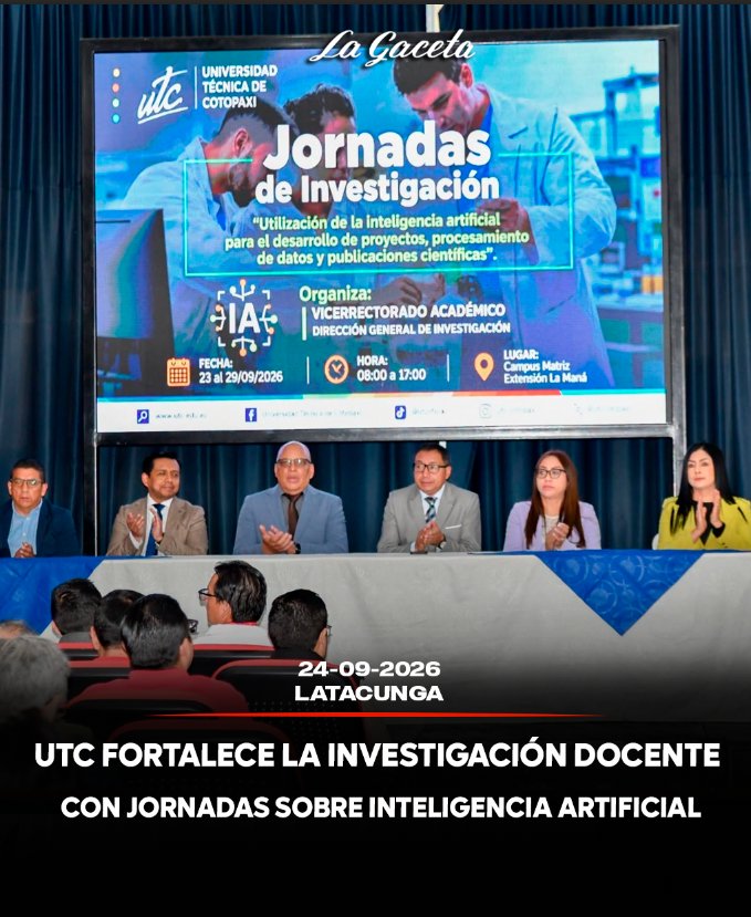 UTC fortalece la investigación docente con jornadas sobre Inteligencia Artificial