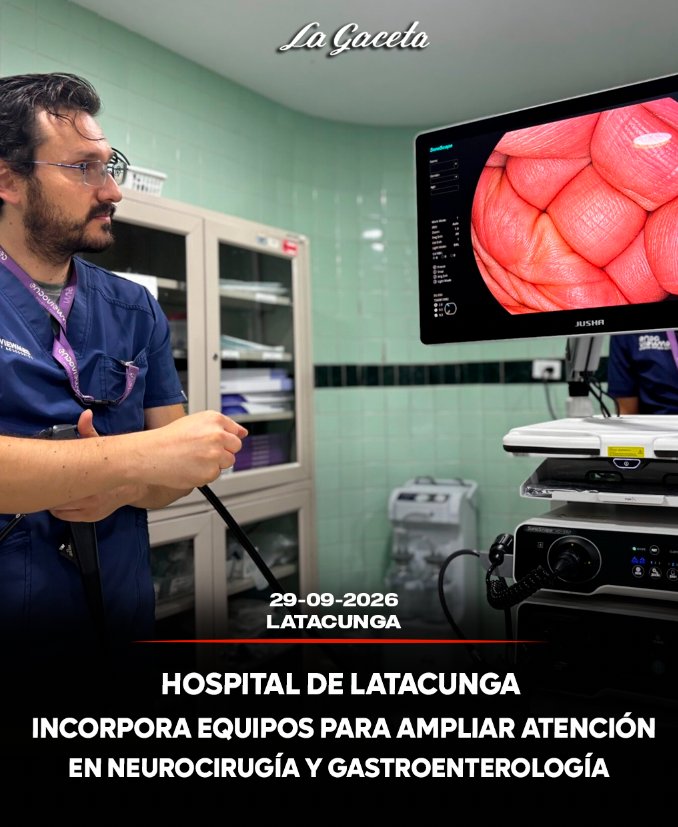 Hospital de Latacunga incorpora equipos para ampliar atención en neurocirugía y gastroenterología