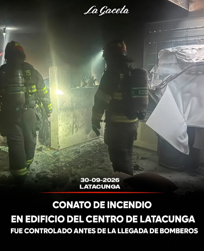 Conato de incendio en edificio del centro de Latacunga fue controlado antes de la llegada de Bomberos
