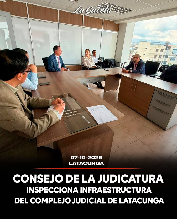 Consejo de la Judicatura inspecciona infraestructura del Complejo Judicial de Latacunga