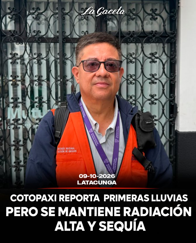 Cotopaxi reporta primeras lluvias pero se mantiene radiación alta y sequía 