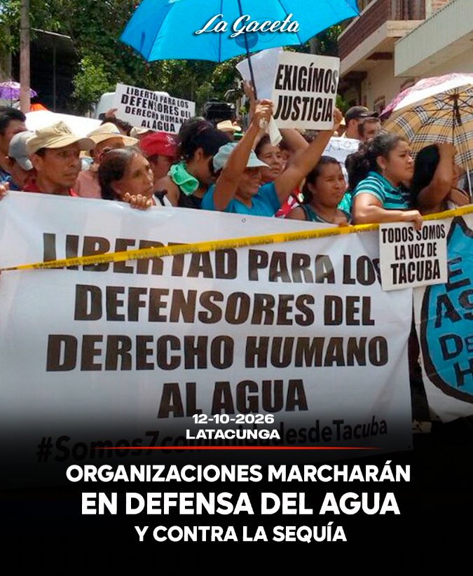 Organizaciones marcharán en defensa del agua y contra la sequía