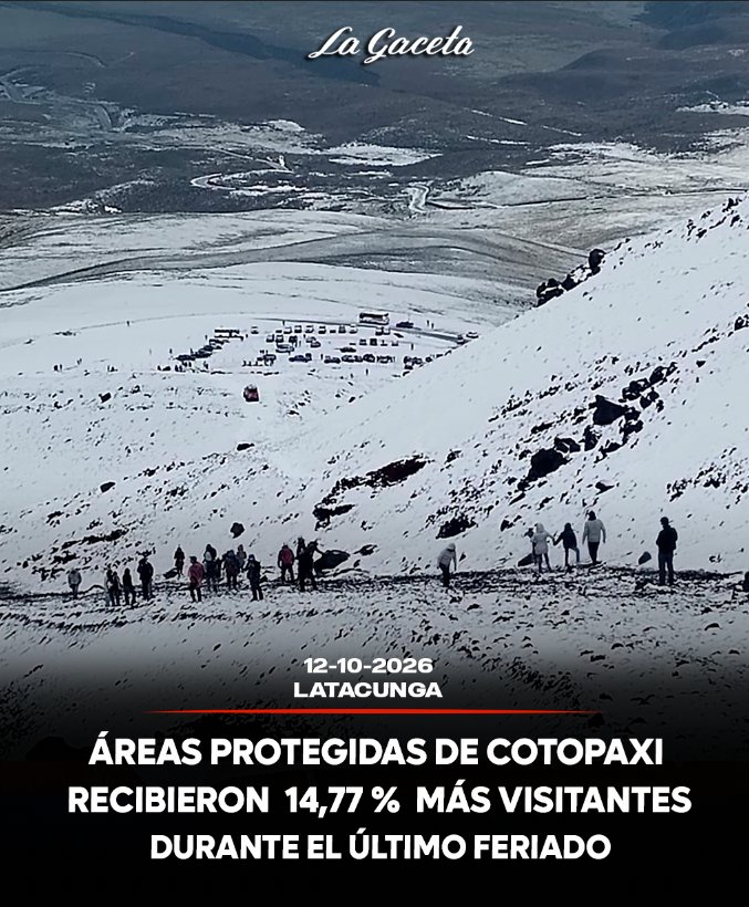 Áreas protegidas de Cotopaxi recibieron 14,77% más visitantes durante el feriado