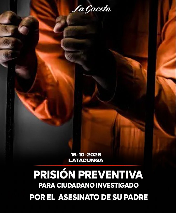 Prisión preventiva para ciudadano investigado por el asesinato de su padre