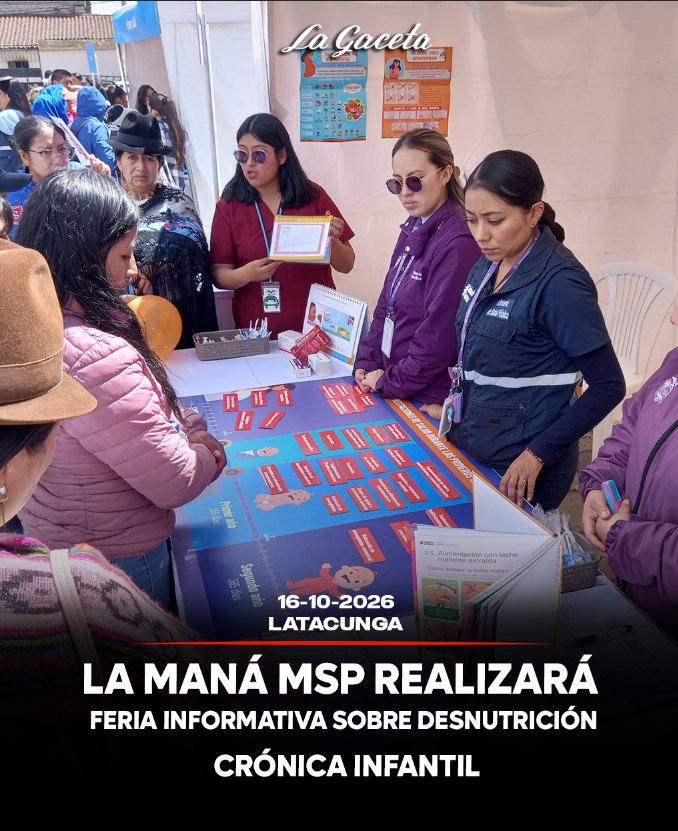 MSP realizará feria informativa sobre desnutrición crónica infantil en La Maná