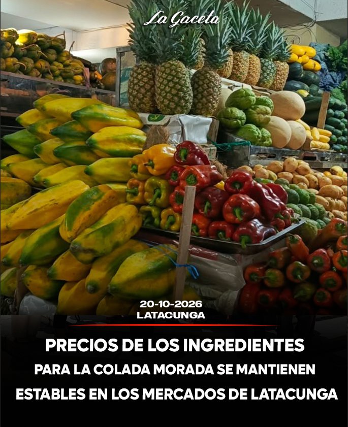 Precios de los ingredientes para la colada morada se mantienen estables en los mercados de Latacunga