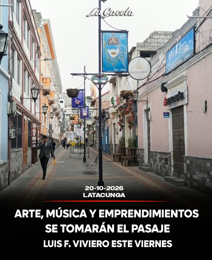 Arte, música y emprendimientos se tomarán el pasaje Luis F. Vivero este viernes