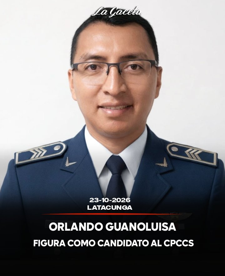 Orlando Guanoluisa figura como candidato al CPCCS