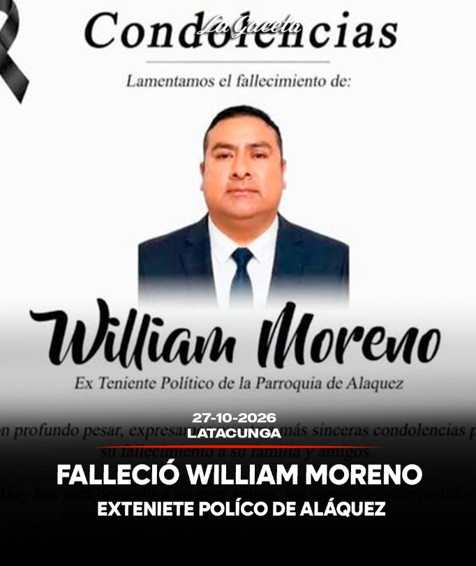Falleció William Moreno, exteniente político de Aláquez