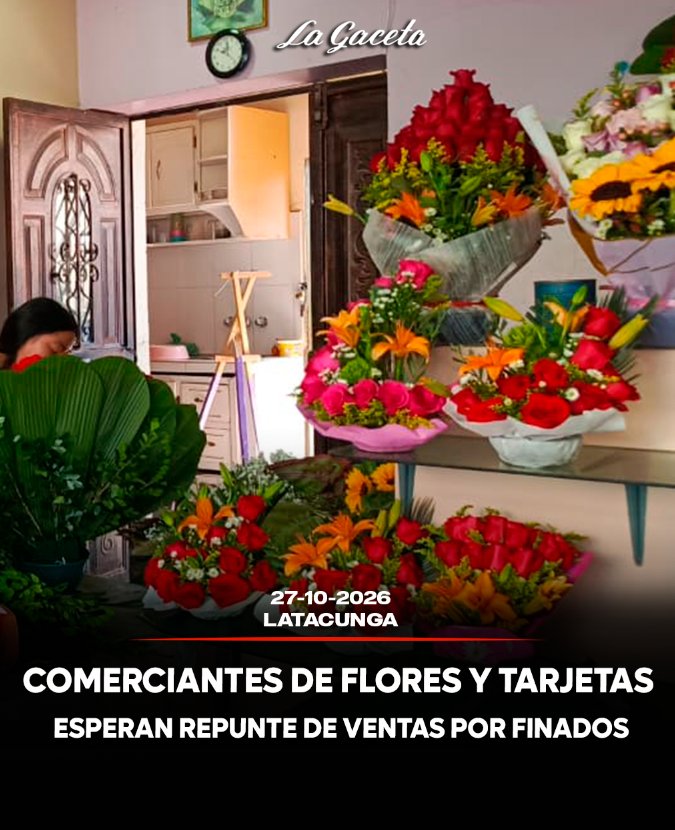 Comerciantes de flores y tarjetas esperan repunte de ventas por Finados