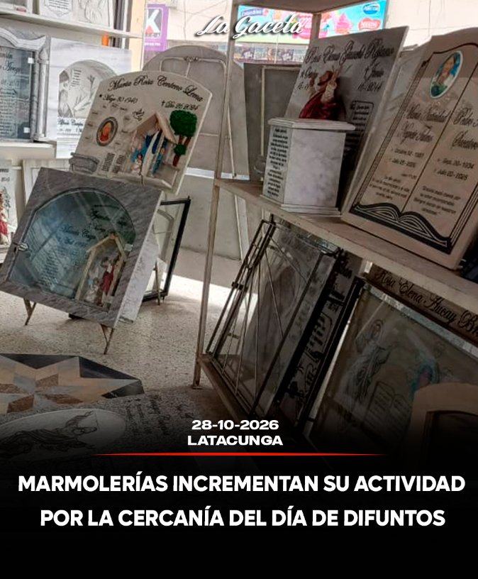 Marmolerías incrementan su actividad por la cercanía del Día de los Difuntos