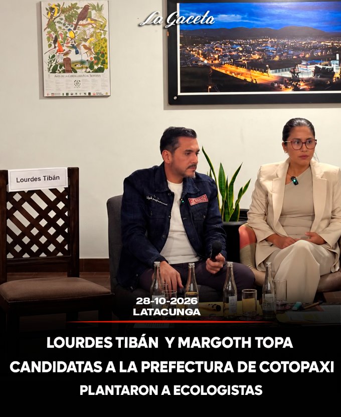 Lourdes Tibán y Margoth Topa